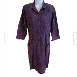 Randy with Love VTG 80's Pink Overdyed Denim Dress Juniors Size 9 100% Cotton